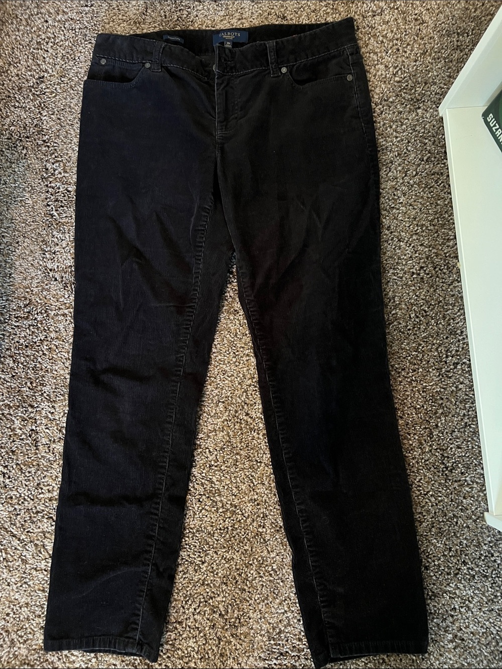 Talbots Black Corduroy Pants - Petite